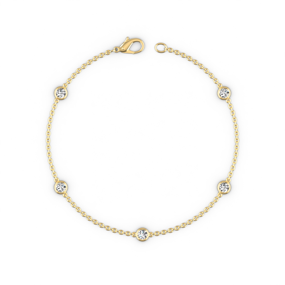 Diamonds by the Yard Bracelet in Yellow Gold