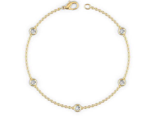 Diamonds by the Yard Bracelet in Yellow Gold