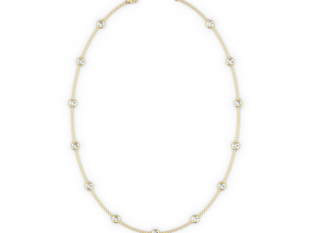 Diamonds by the Yard Necklace in Yellow Gold