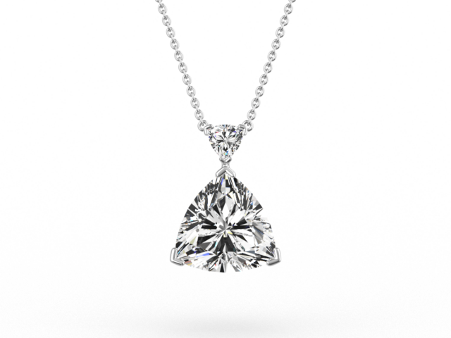 Trilliant Cut Diamond Pendant