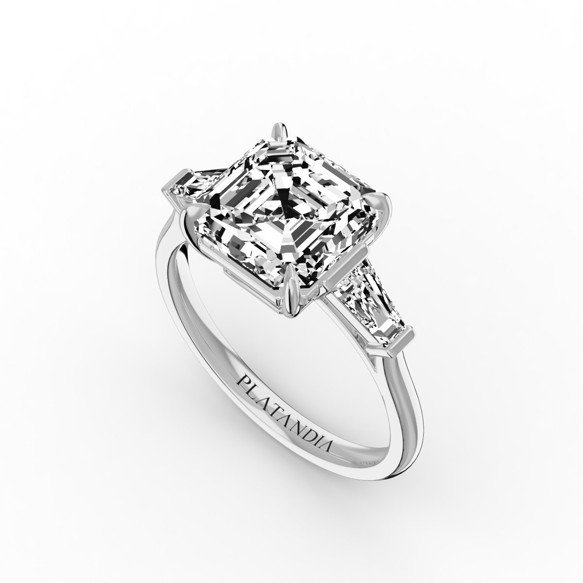 Women's Wedding 3 Ct Lab Grown Princess Cut Solitaire Diamond Ring, Size:  3.4 mm at Rs 320000 in Surat