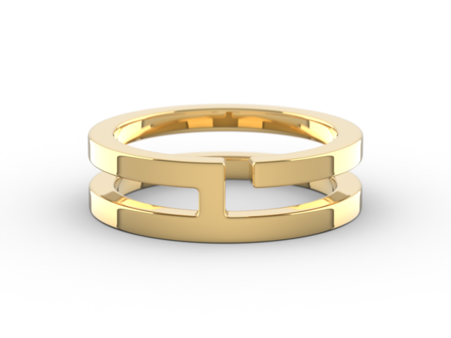Yellow Gold – L – Host Ring