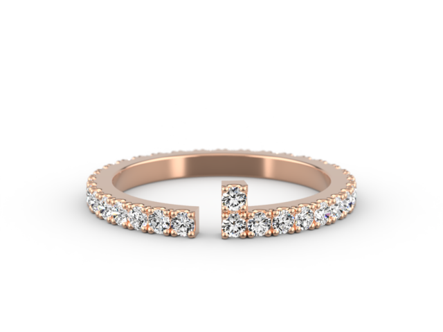Rose Gold – L – Insert with White Diamonds