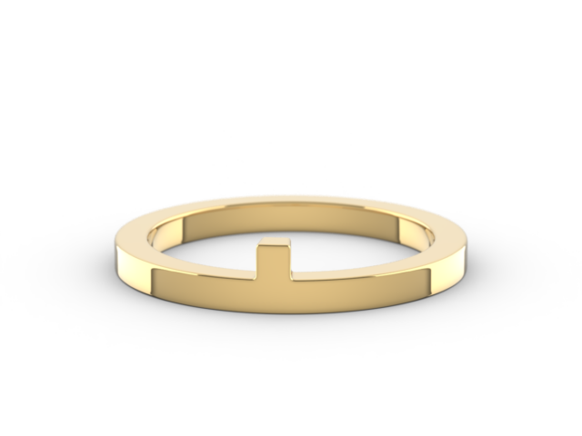 Yellow Gold – P – Insert Ring
